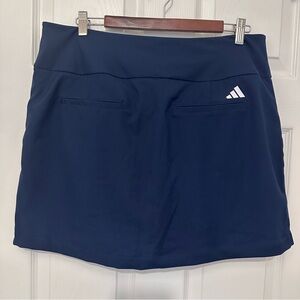 Adidas Women's Ultimate365 Skort Large Navy Golf Tennis Athletic Skirt NWT